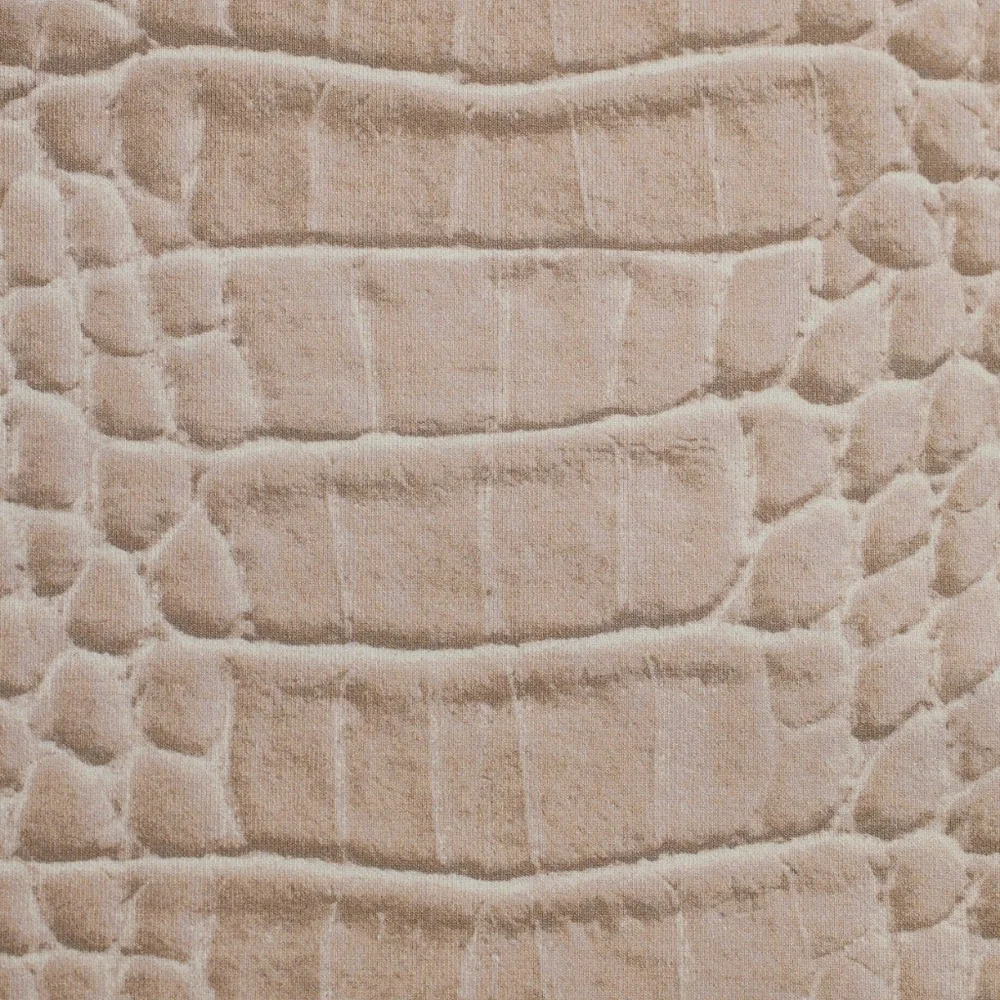 B5. NWT SKIMS SIGNATURE SWIM HIGH NECK ONE PIECE IN DUNE CROCODILE PRINT